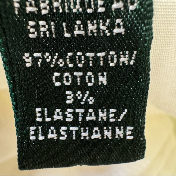 Lauren Ralph Lauren Pleated White Button Down Shirt Size 14 Neutral Minimalist - Picture 9 of 9